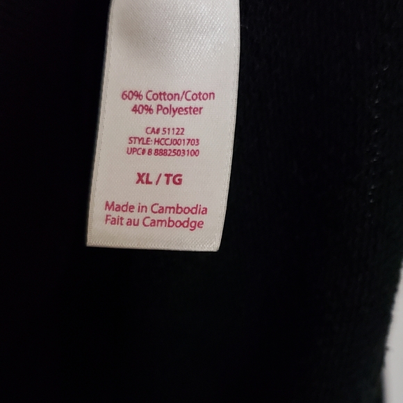 Black sweater. Size xl. Worn twice - Picture 3 of 4